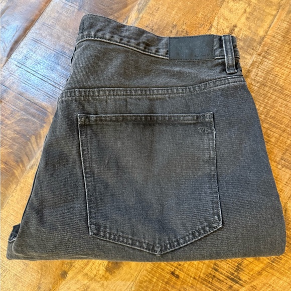NWT Madewell The Dean Easy Straight Jean in Ripley Wash, Faded Black, Size 33 - Picture 11 of 12